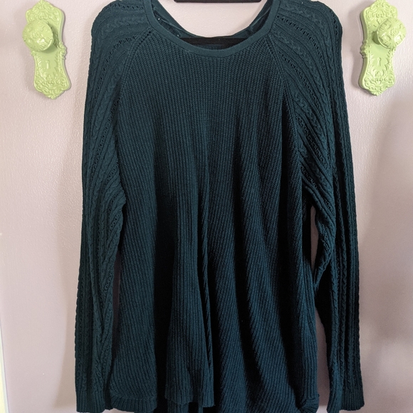 Sonoma 3x Teal Cable Knit Sweater. LIKE NEW
